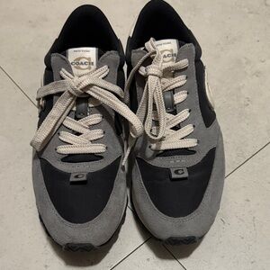 Coach Men's Black and Gray Sneakers